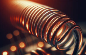 Wire Heating Elements - An image with nichrome wire heating